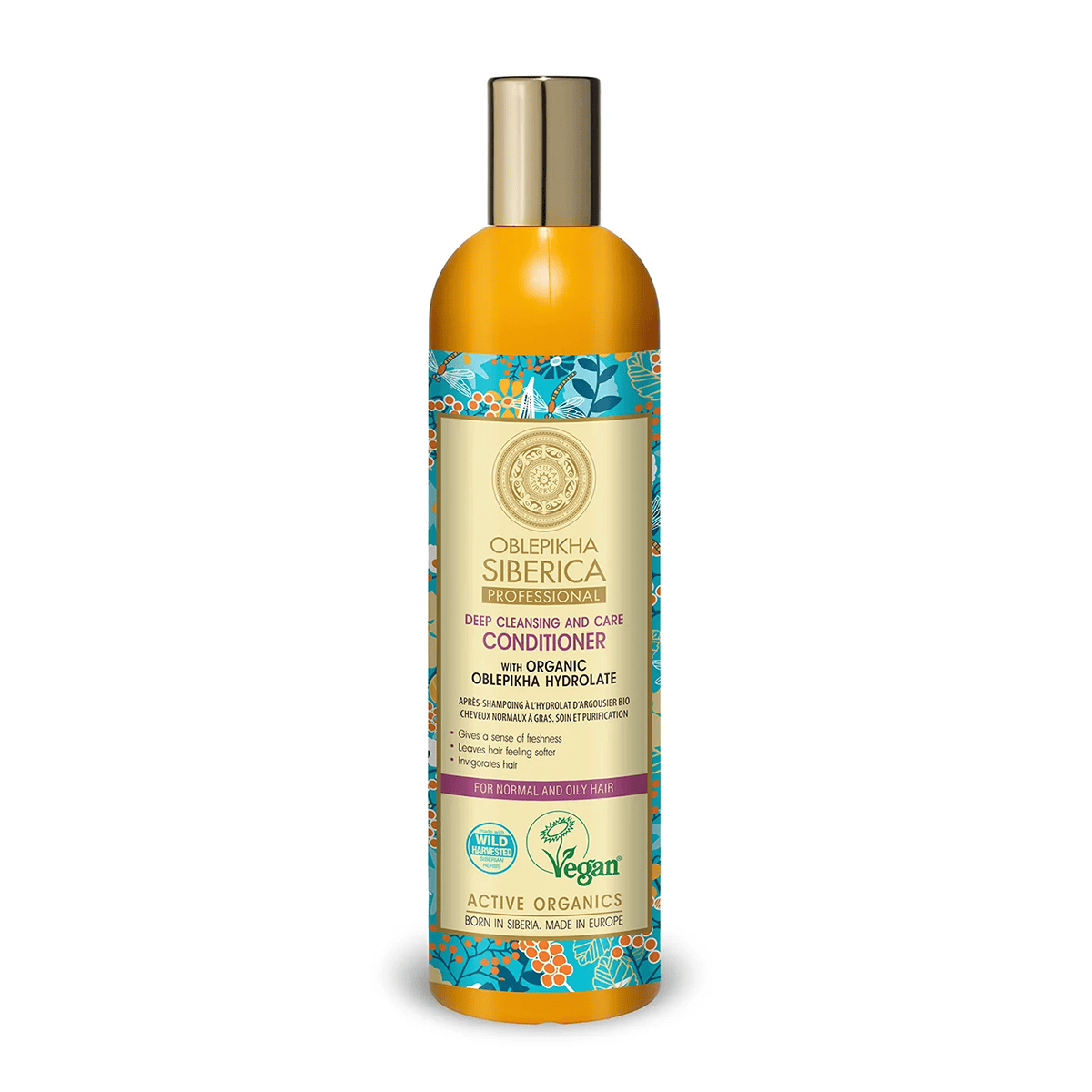 Conditioner with Organic Oblepikha Hydrolate For Normal And Oily Hair, 400 ml - Natura Siberica Kuwait