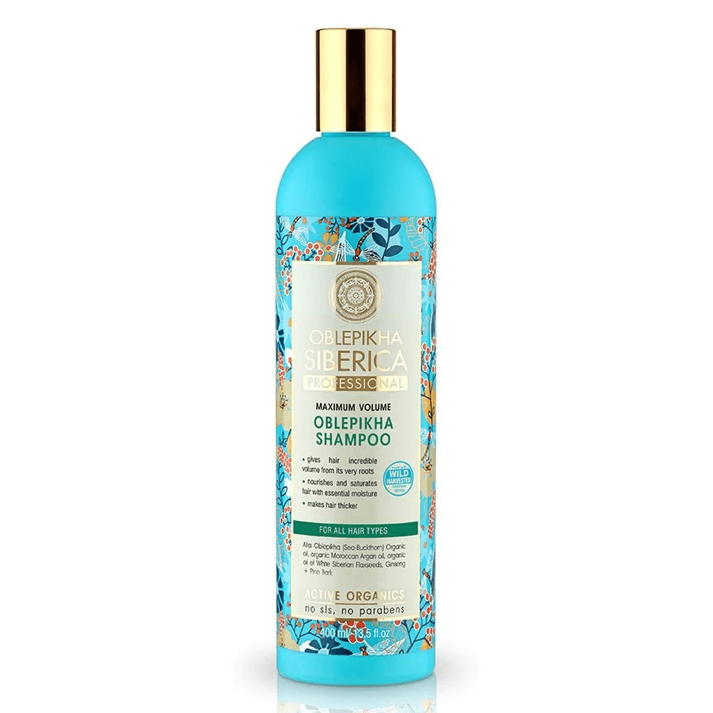 Shampoo with Organic Oblepikha Hydrolate For All Hair Types, 400 ml - Natura Siberica Kuwait