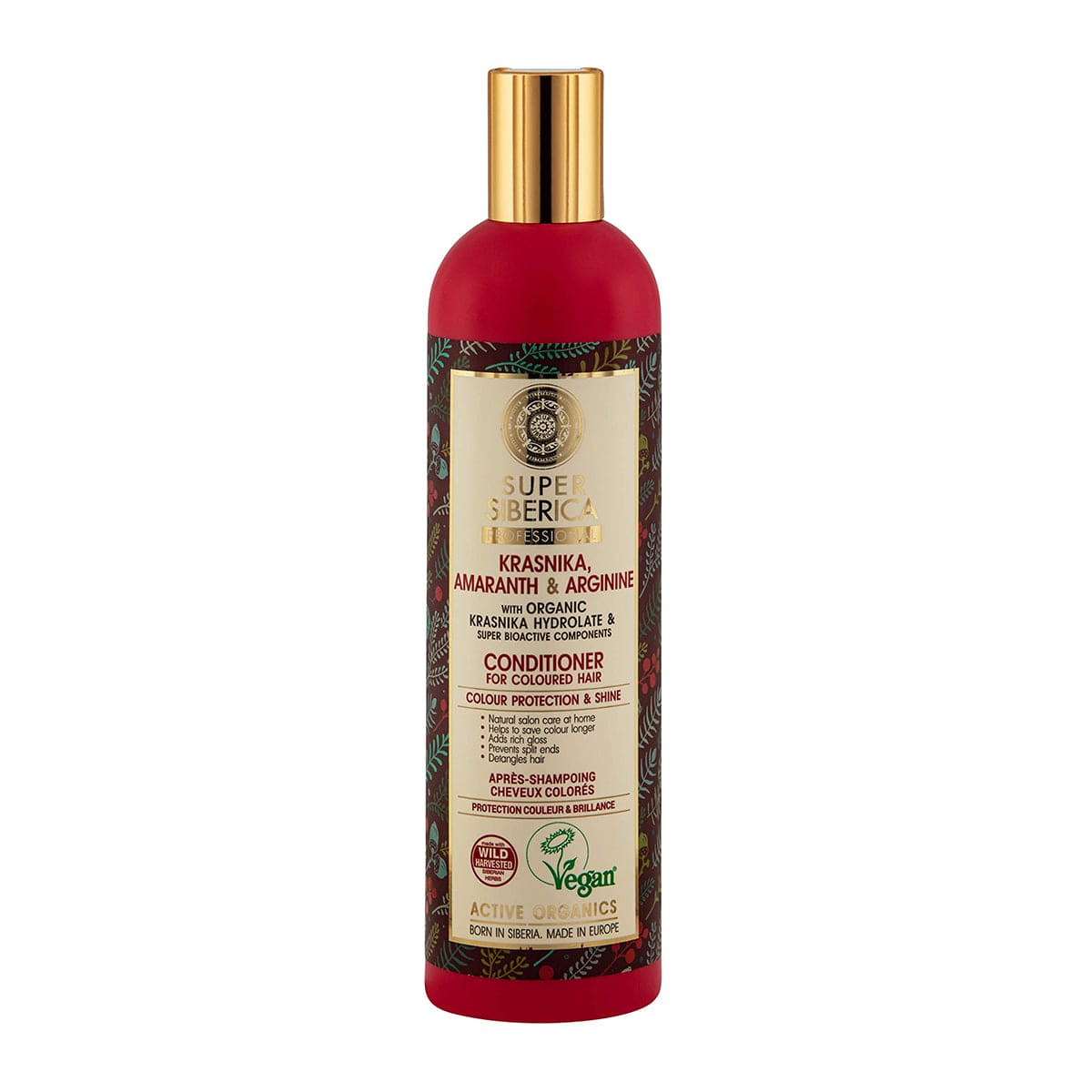 Super Siberica Krasnika, amaranth & arginine. Conditioner for Coloured Hair, 400 ml - Natura Siberica Kuwait