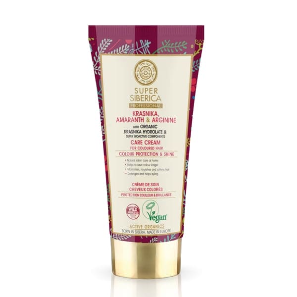 Super Siberica Krasnika, amaranth & arginine. Care Cream for Coloured Hair, 50 ml - Natura Siberica Kuwait