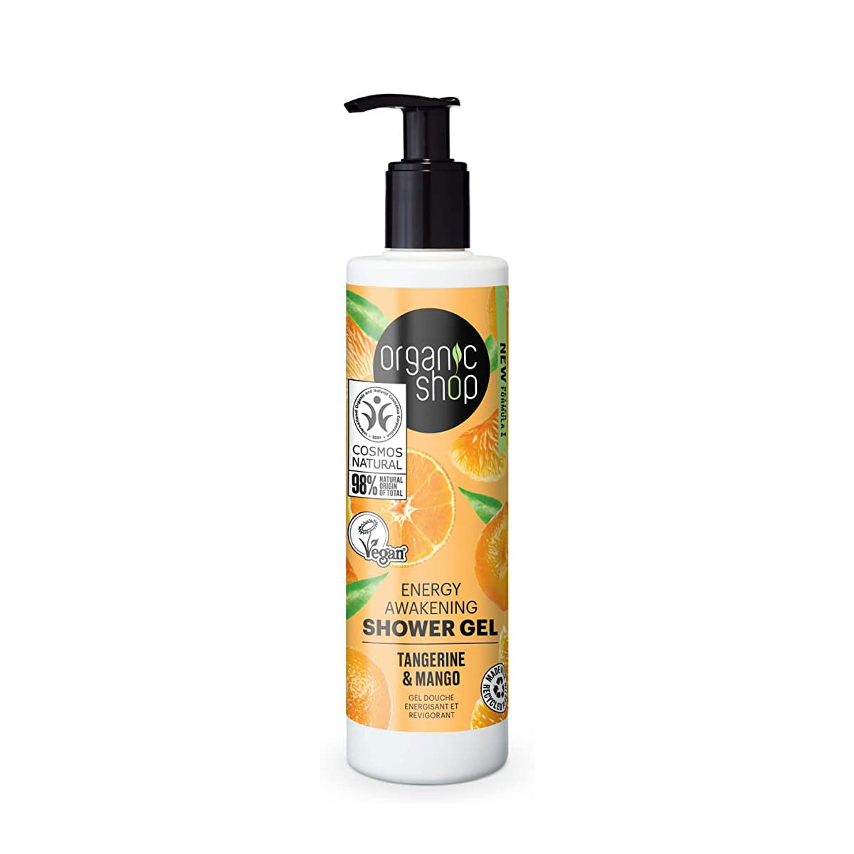 OS Energy Awakening Shower Gel Tangerine and Mango, 280 ml - Organic Shop Kuwait