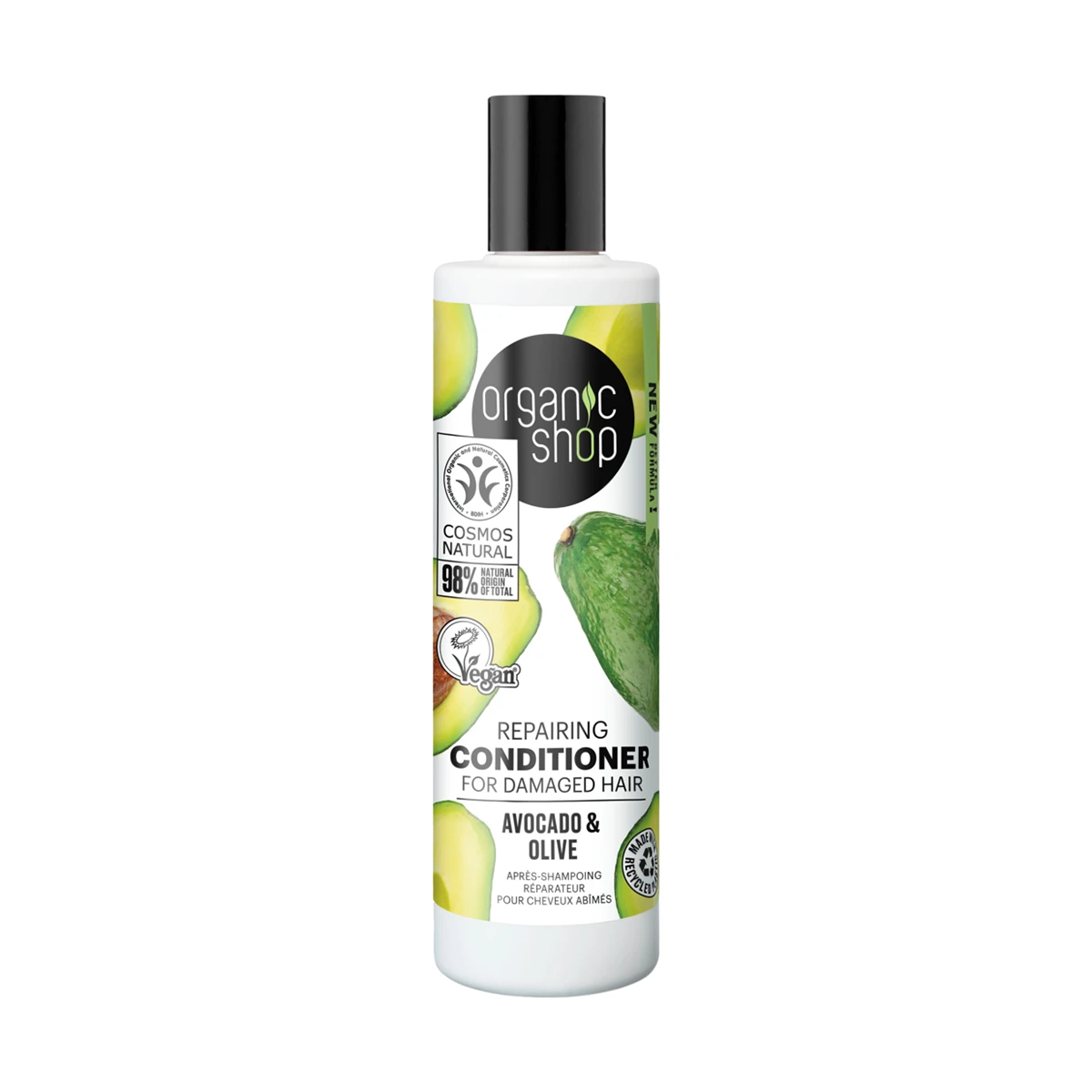 OS Repairing Conditioner for Damaged Hair Avocado and Olive, 280 ml - Organic Shop Kuwait