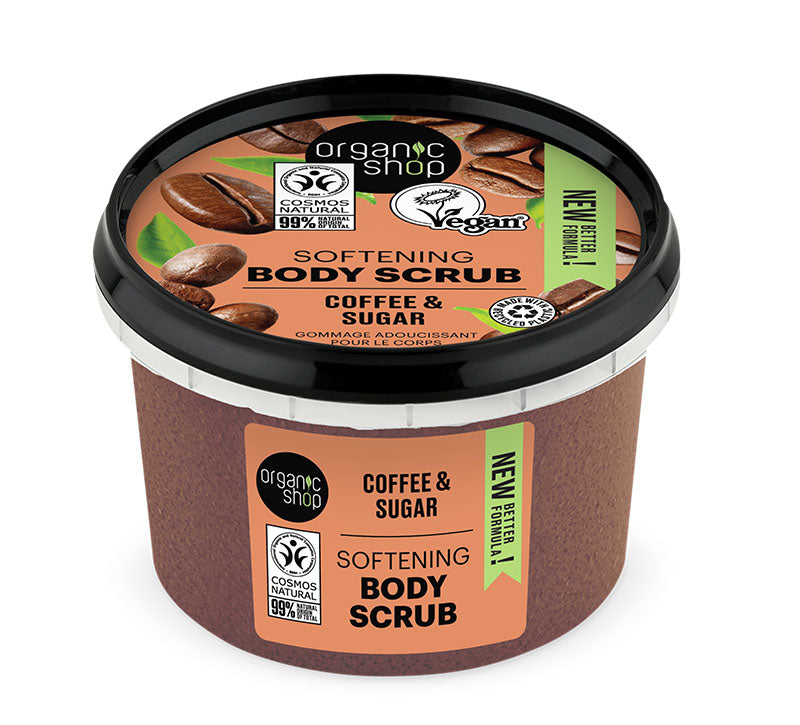 OS Softening Body Scrub Coffee, 250 ml - Organic Shop Kuwait