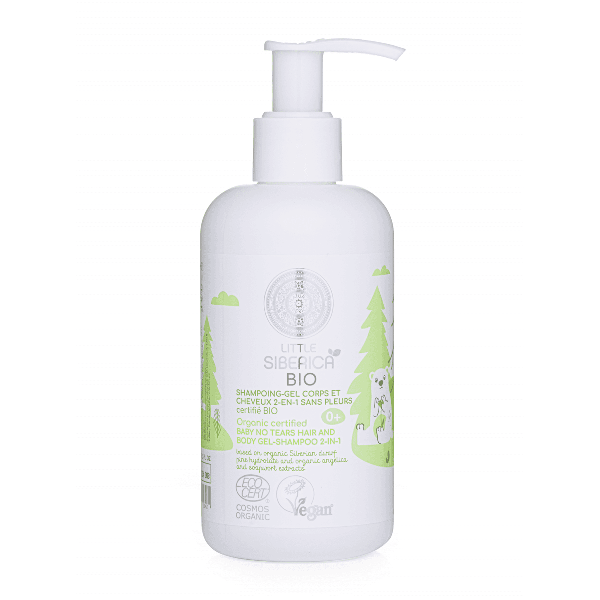 Little Siberica. Baby No Tears hair and body gel-shampoo 2-in-1, 250 ml - Beauty Burnt