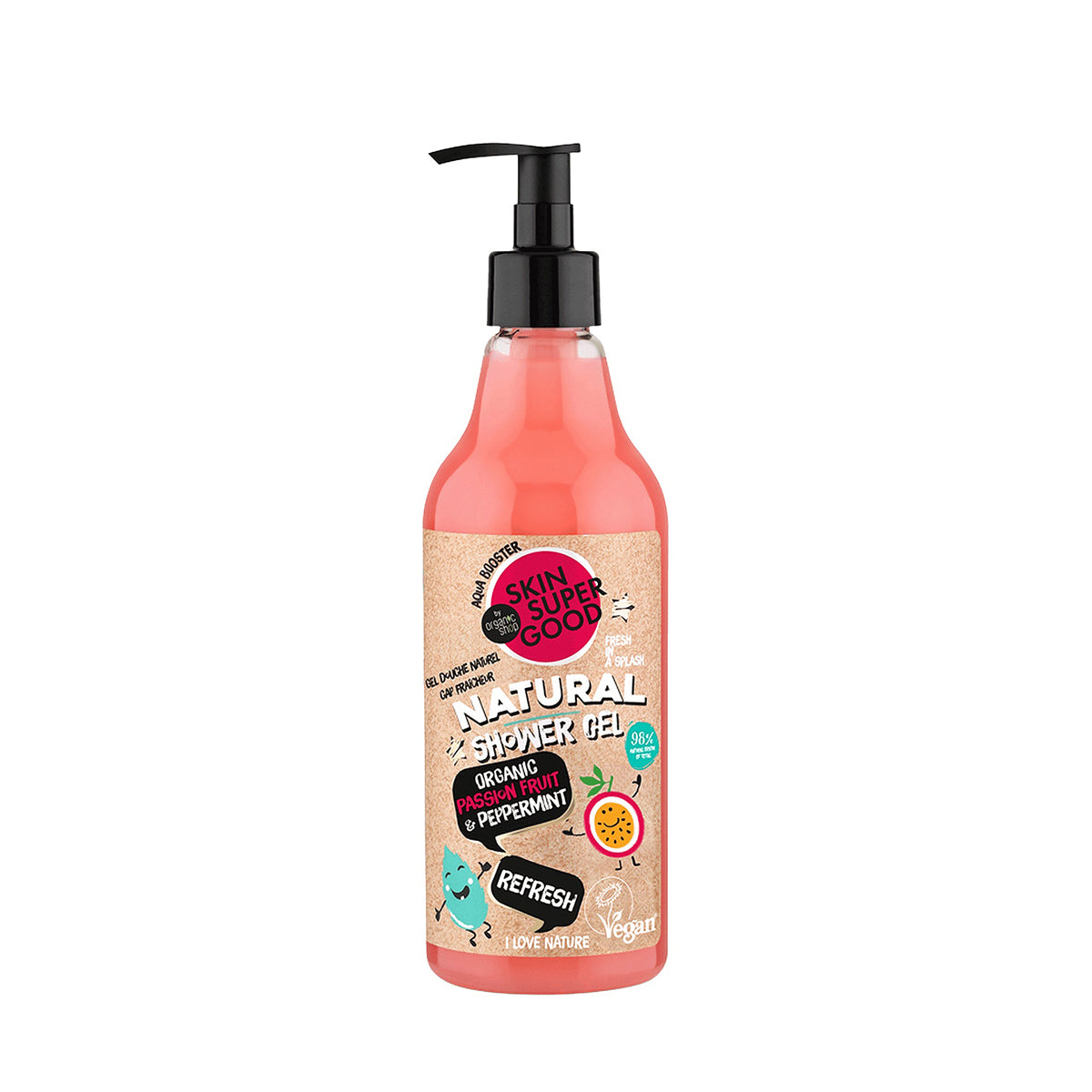 SKIN SUPER GOOD. Natural Shower Gel "Refresh", 250 ml - Organic Shop Kuwait