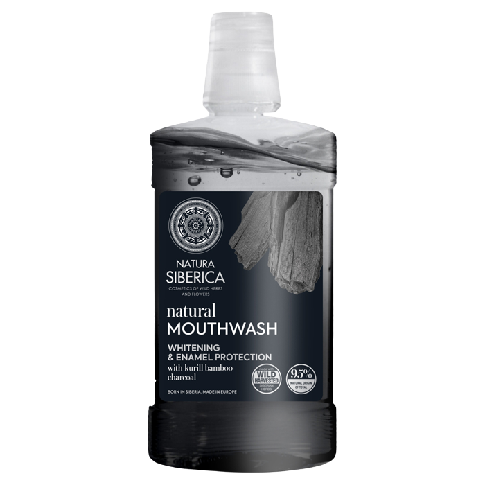 NS. Natural Mouthwash with BAMBOO CHARCOAL, 520 ml - Natura Siberica Kuwait