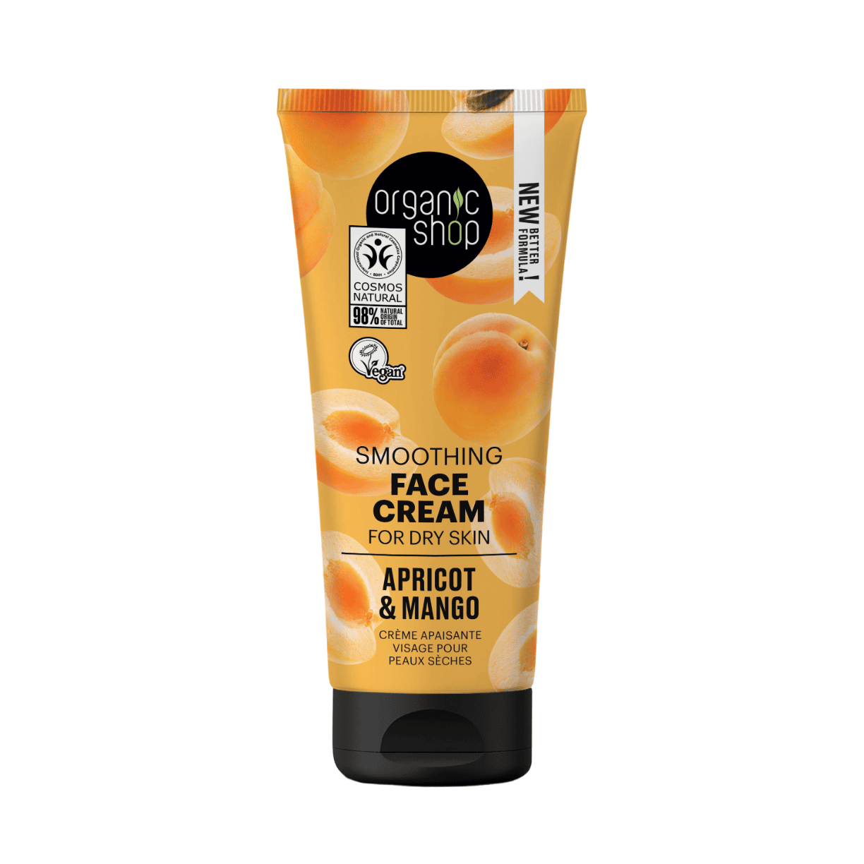 OS Smoothing Face Cream for dry skin Apricot and Mango, 50 ml - Organic Shop Kuwait