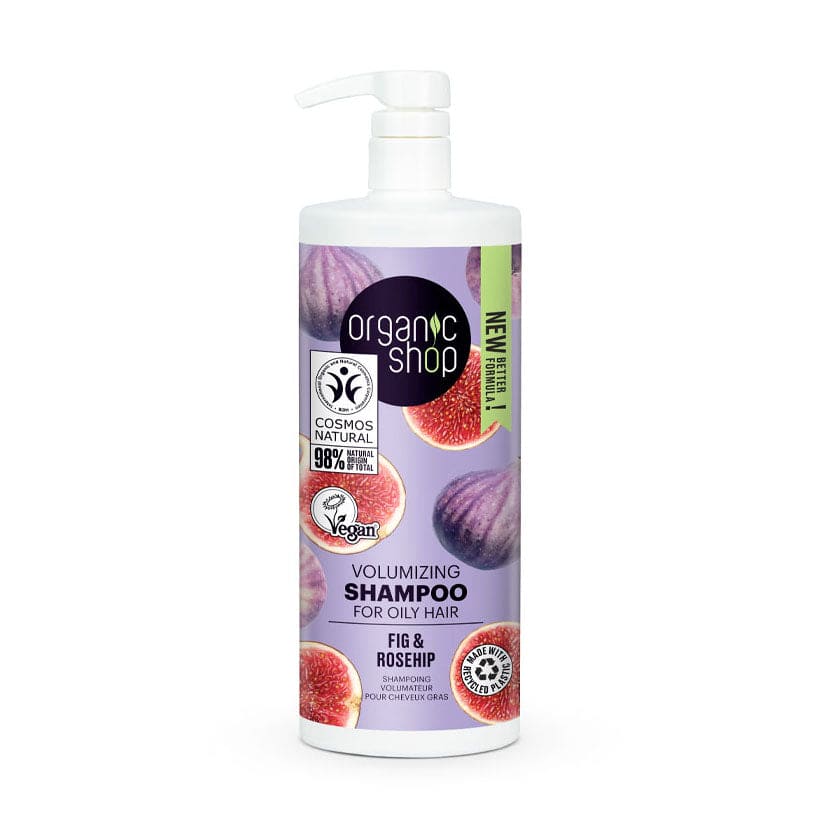 OS Volumizing Shampoo for Oily Hair Fig and Rosehip, 1000 ml - Organic Shop Kuwait