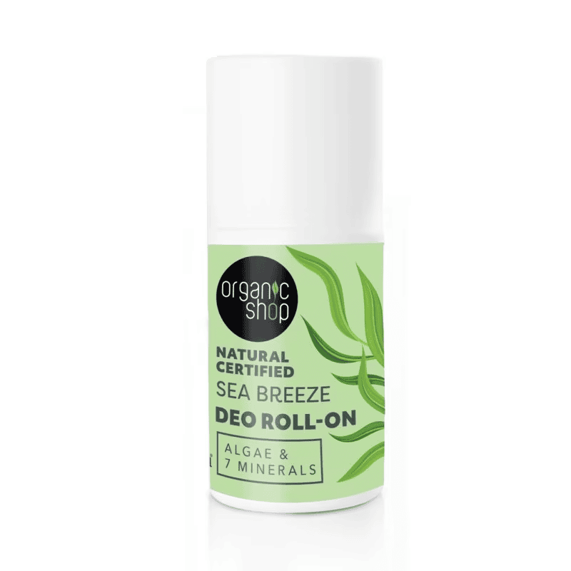 OS Natural Certified Sea Breeze Deo Roll-On. Algae & 7 Minerals, 50 ml - Organic Shop Kuwait