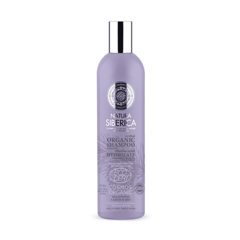 NS Certified Organic Shampoo. Repair and protection. For damaged hair, 400 ml - Natura Siberica Kuwait