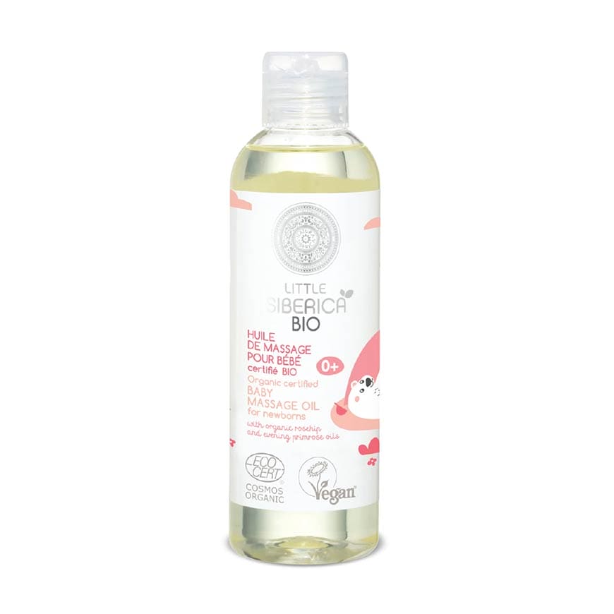 Little Siberica. Organic certified Baby massage oil for newborns, 200 ml - Beauty Burnt